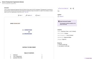 Template description page