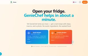 main desktop page