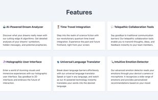 Example Feature Cards