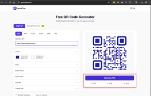 Support PNG, SVG, PDF, EPS download formats