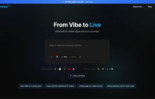 Home

AI prompt interface for generating full-stack web and mobile applications