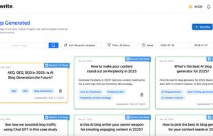 All Blogs generated by AI at one place