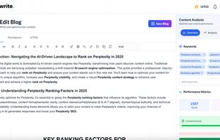Powerful AI SEO Blog Editor