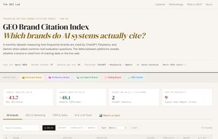 GEO Brand Citation Index screenshot 1