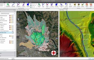 MDI Multiple Model Editing:
Load, edit, and run multiple HEC-HMS models simultaneously. The Multiple Document Interface (MDI) allows easy copying and pasting between models, quick comparisons of input data and results between scenarios, and other modeling efficiencies. Models can be displayed in tiled windows or tabbed views, providing greater productivity.