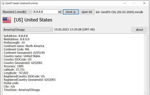 GeoIP Reader screenshot 1