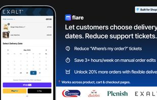 Flare's delivery date picker at checkout — reduce WISMO tickets, save hours on manual order edits, and unlock more orders with flexible delivery options.