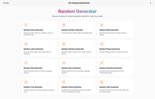 Get Random Generator screenshot 1