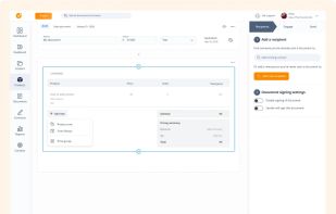 Your product library helps you generate custom pricing tables for your buyers.