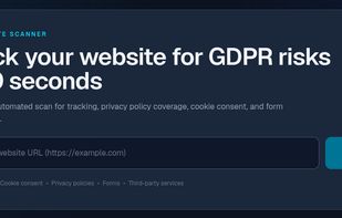 Scan your website for GDPR risks
