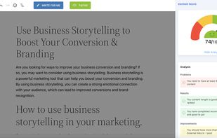 Content Score Analysis