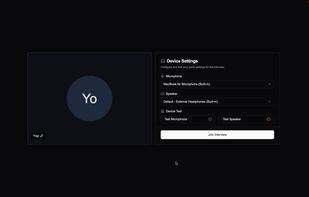 App Interview Landing Join Room
