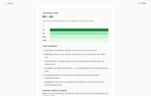 Fit estimation