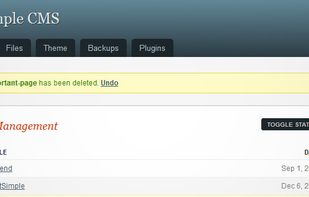 GetSimple CMS screenshot 1