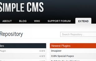 GetSimple CMS screenshot 1