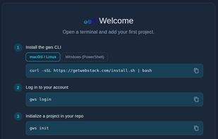 GetWebstack screenshot 1