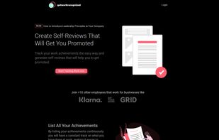 Landing Page of the application