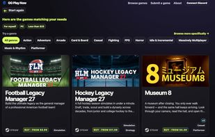 Look for recently released games based on your preference