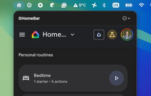 GHomeBar screenshot 1