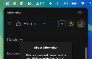 GHomeBar screenshot 2