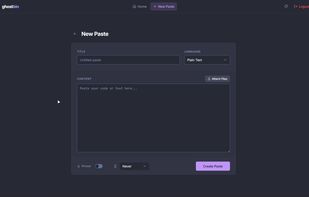 Create paste