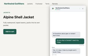 Live chat on your site, with your own logo