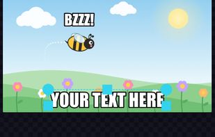Gif caption/editor - mobile view, light theme