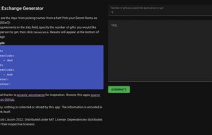 Gift Exchange Generator screenshot 1