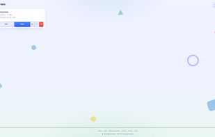 The home page — clean, playful and distraction-free.
