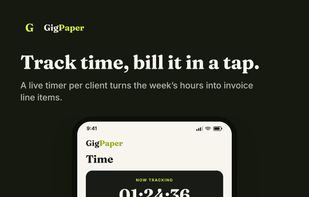 GigPaper screenshot 2
