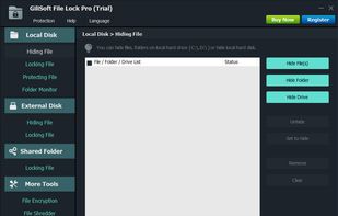 Gilisoft File Lock Pro screenshot 1