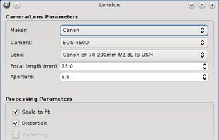 GimpLensfun screenshot 1