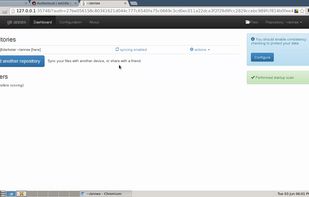 Browser UI: Dashboard