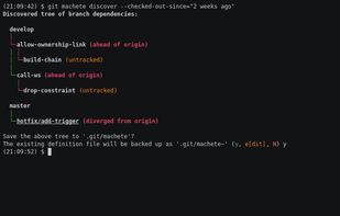 Git-machete screenshot 2