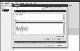 .gitignore pattern preview