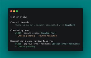 GitHub CLI screenshot 1