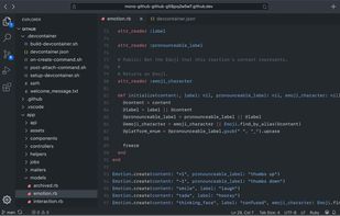 Github Codespaces screenshot 2