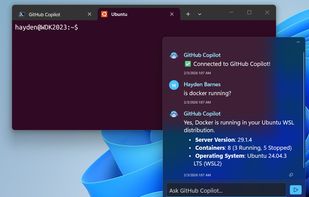 GitHub Copilot Taskbar GUI screenshot 1