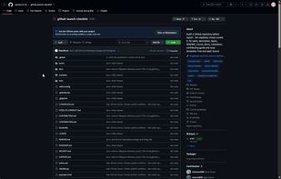 GitHub Launch Checklist screenshot 1