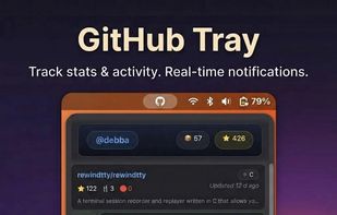 GitHub Tray Gnome Extension screenshot 1
