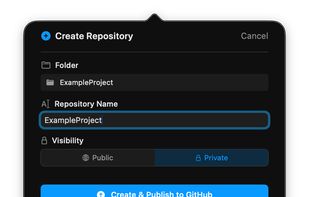 GitMenuBar screenshot 1
