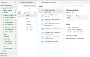 test repository ui vscode extension