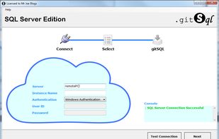 1. Connect
Using Windows Authentication or SQL Server Authentication
Local and Remote instances supported
Console for viewing connection status
