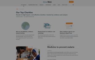 GiveWell screenshot 1