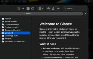 Glance – Markdown Viewer screenshot 1