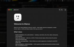 Glance – Markdown Viewer screenshot 1