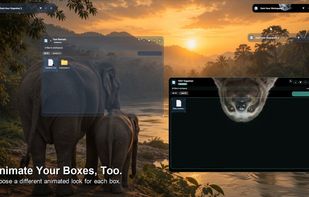Personalize your Boxes with animated backgrounds.