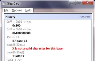 GlassCalc screenshot 2