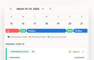 Mobile Clean Schedule
