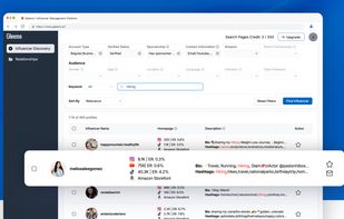 Use AI semantic search to find the perfect influencer from a database of over 100 million influencers across Instagram, YouTube, TikTok, and Amazon.